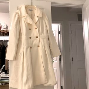 Never worn IVORY/CREAM wool peacoat size 2X NWOT